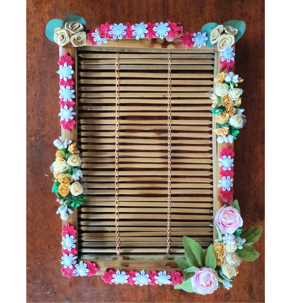 Bamboo Flower Tray - Kreate- Serveware