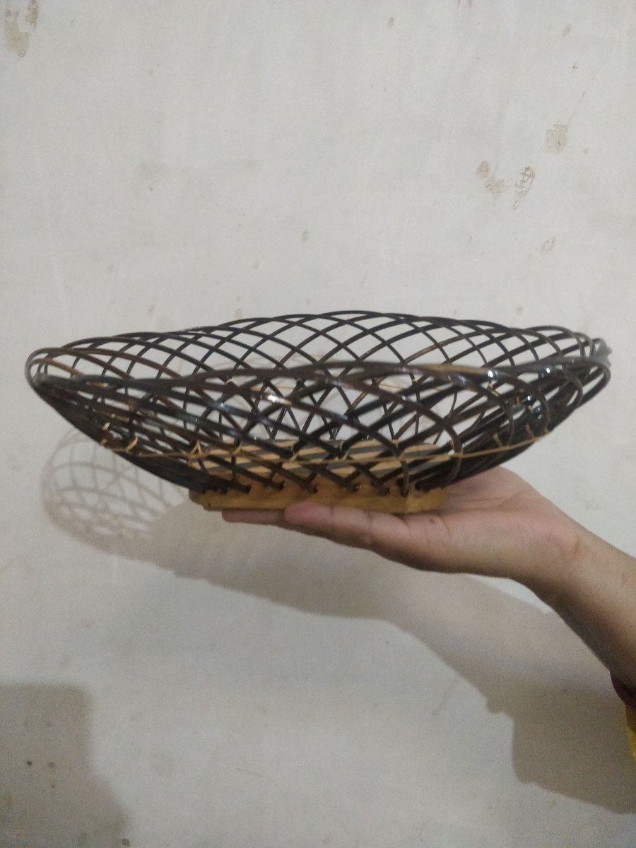 Bamboo Fruit Basket (Pack of 2) - Kreate- Baskets