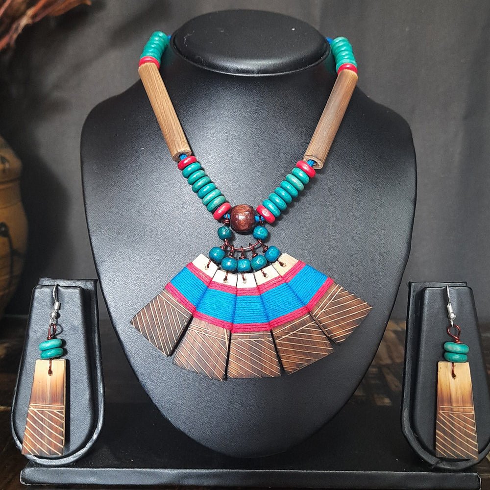 
                  
                    Bamboo Handcrafted Jewellery Set - Kreate- Jewellery Sets
                  
                