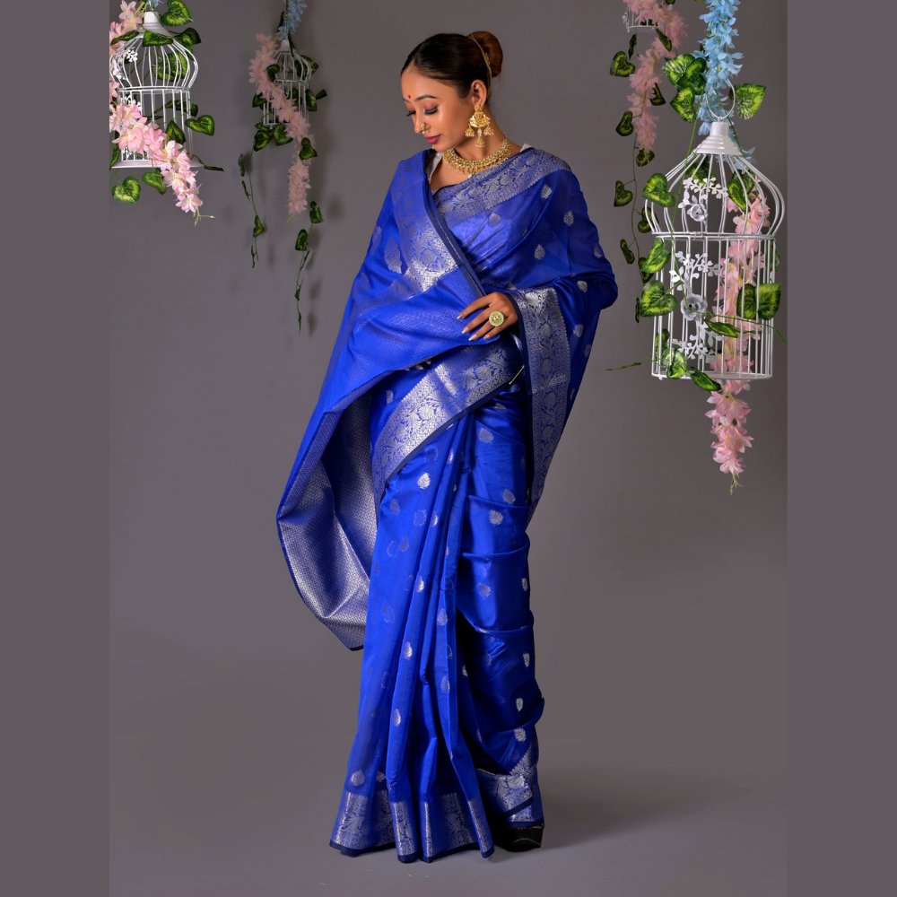 
                  
                    Banarasi Soft Silk Saree - Kreate- Sarees & Blouses
                  
                