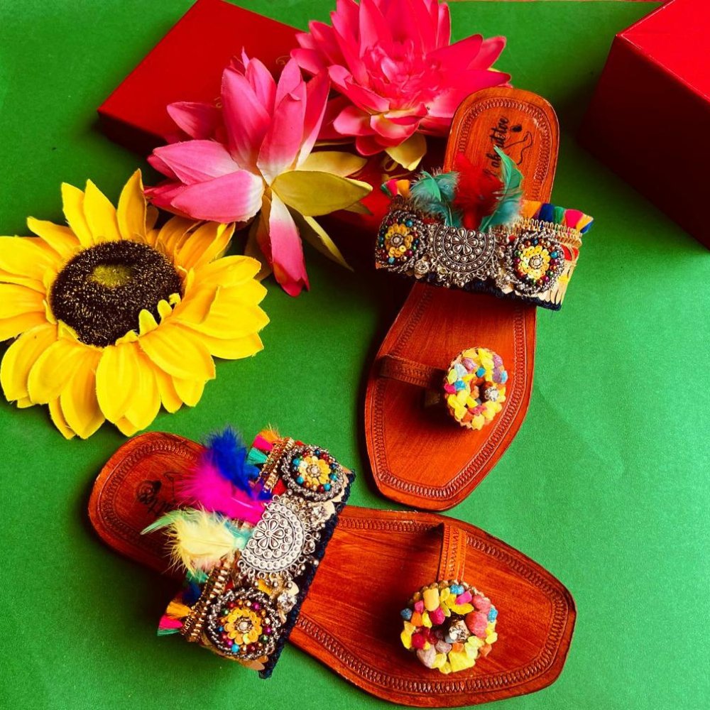 Banjara Kolhapuri Sandals - Kreate- Women's Footwear