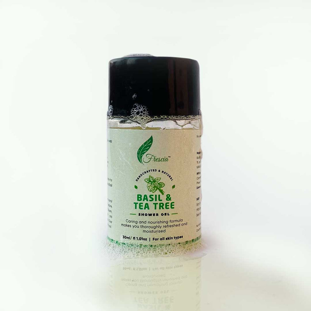 Basil and Tea Tree Shower Gel - Mini (30ml) - Kreate- Body Wash