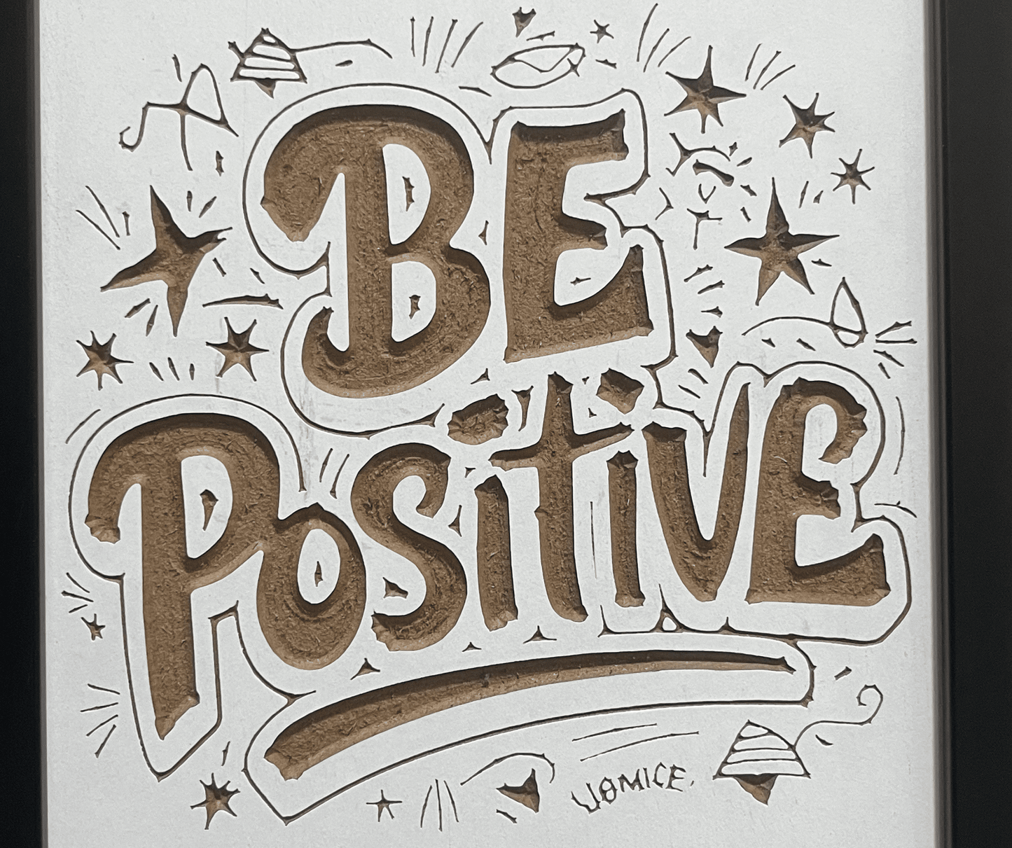 
                  
                    Wooden Engraved Motivational BE POSITIVE picture
                  
                