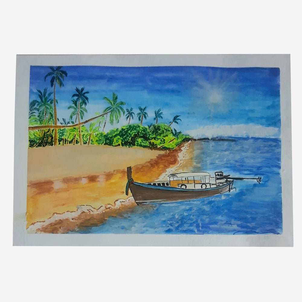 
                  
                    Beach Scenery - Kreate- Painting
                  
                