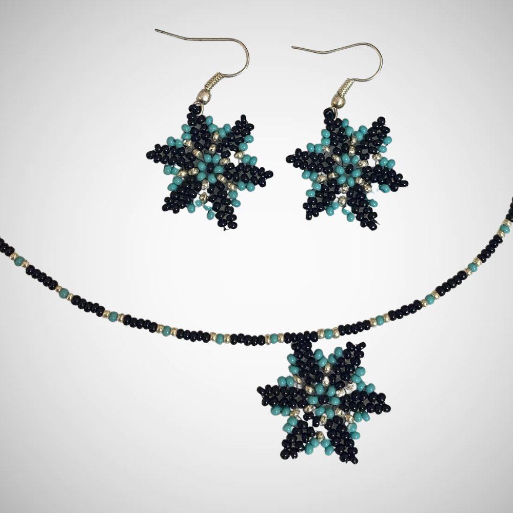 Beaded Earring and Chain - Kreate- Jewellery Sets