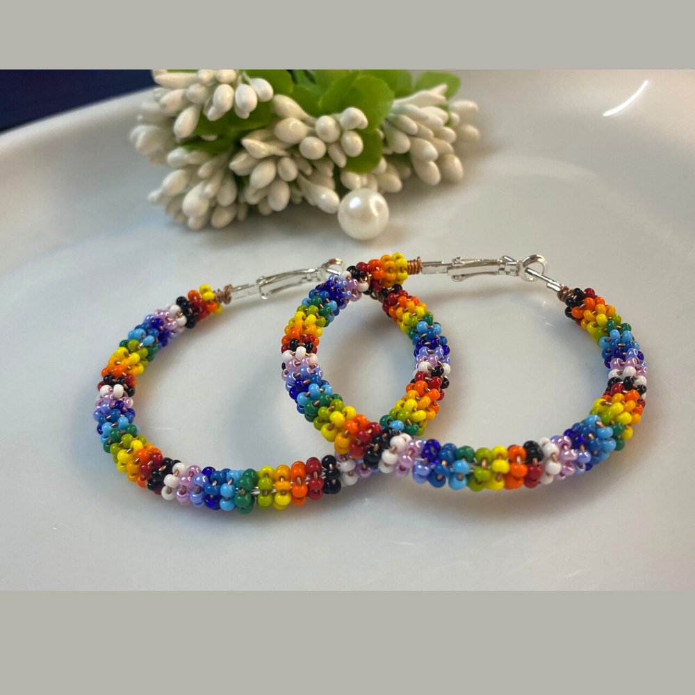 Beaded Earrings - Kreate- Earrings