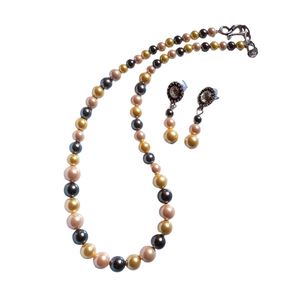 Beaded Pearl Set - Kreate- Jewellery Sets