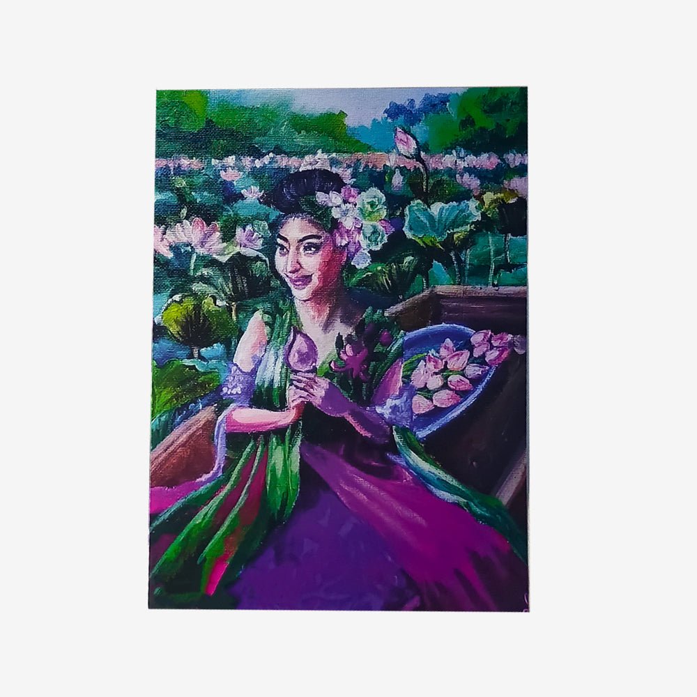 
                  
                    Beautiful Asian Woman Print - Kreate- Painting
                  
                