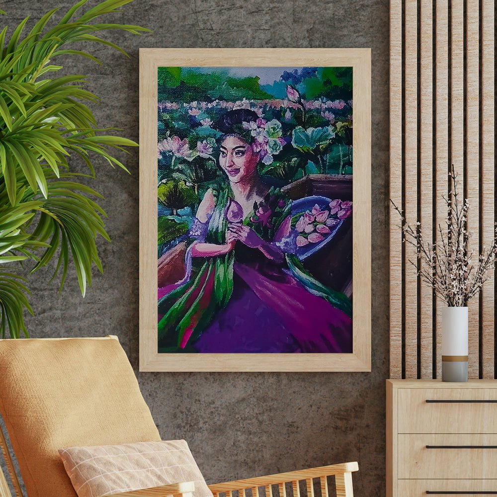 Beautiful Asian Woman Print - Kreate- Painting