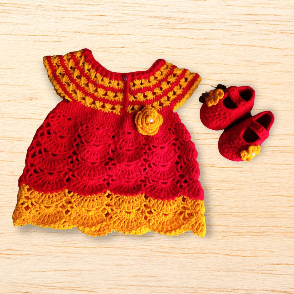 
                  
                    Beautiful Baby Woolen Frock - Kreate- Dresses & jumpsuits
                  
                