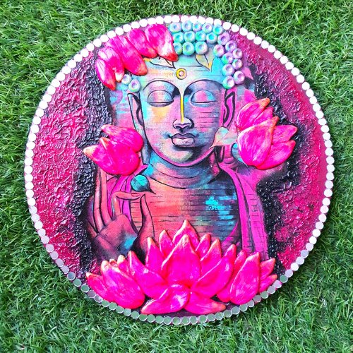 Beautiful Buddha Painting - Kreate- Wall Decor