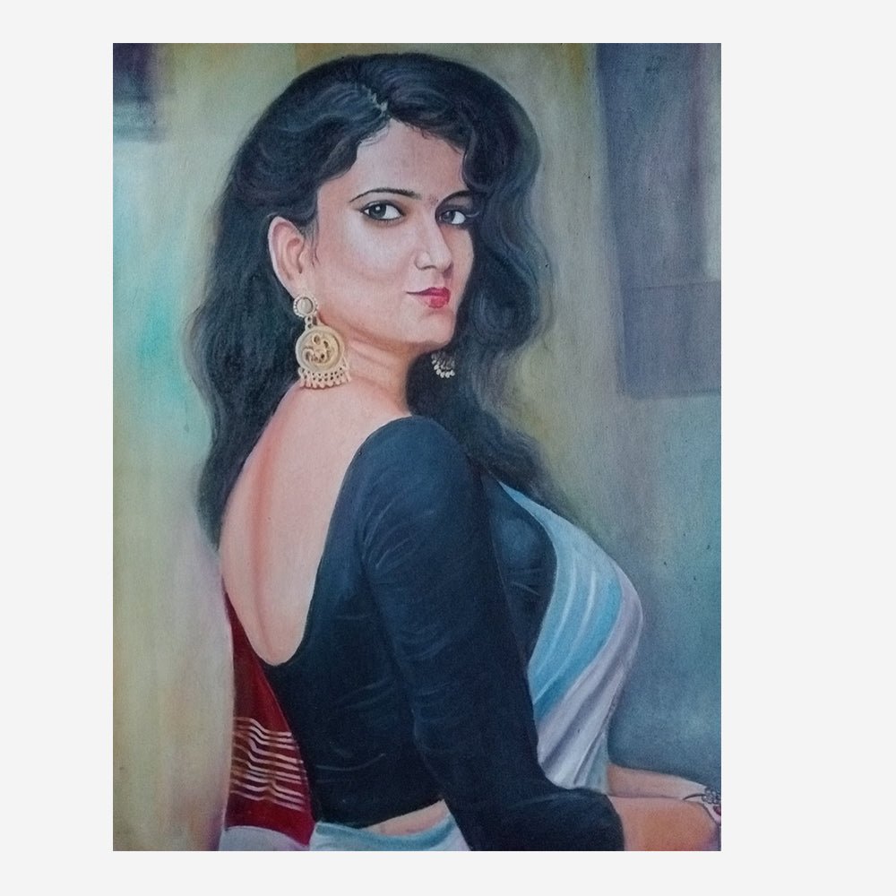 
                  
                    Beautiful Girl Oil Painting - Kreate- Painting
                  
                