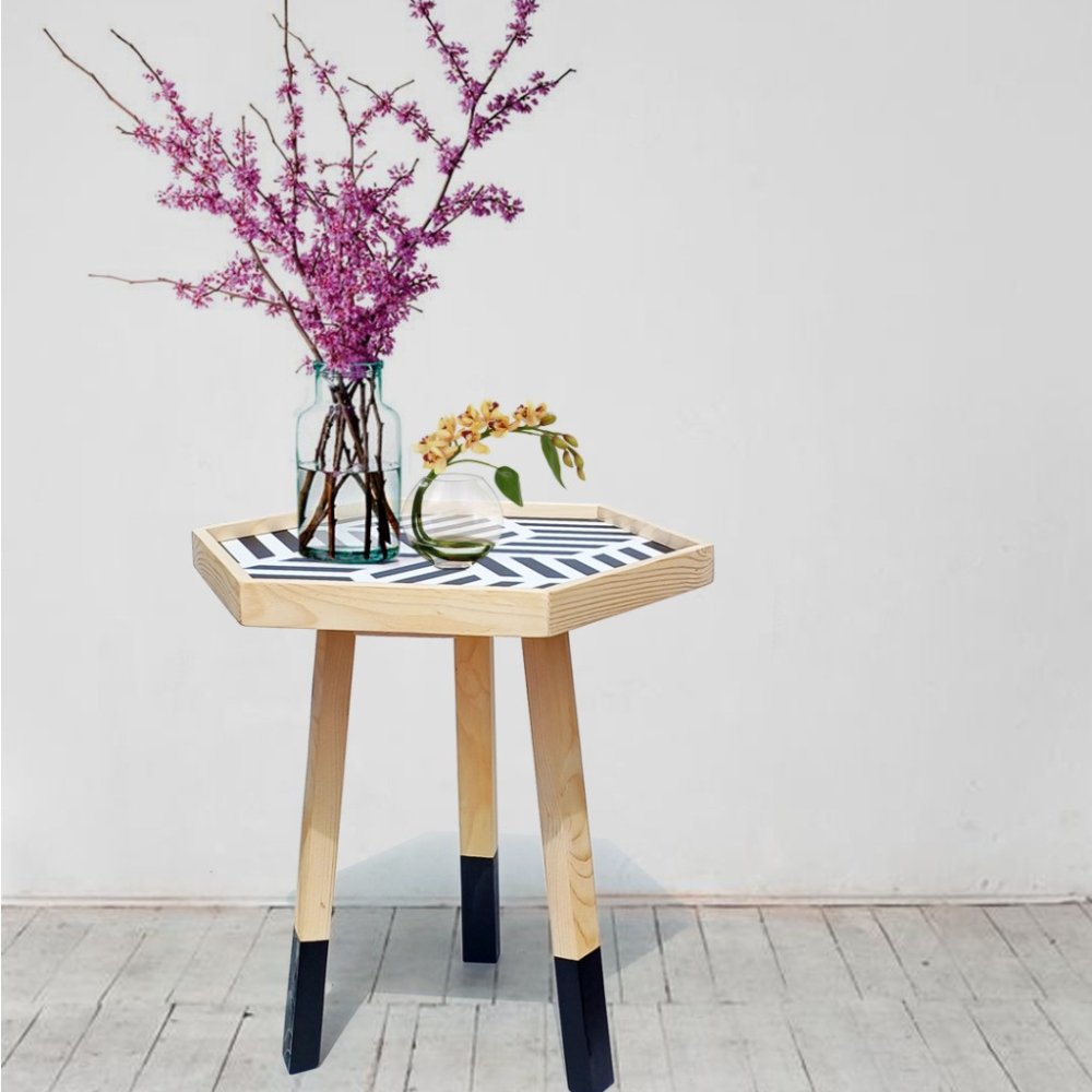 
                  
                    Beautiful Handcrafted Wooden Side Table - Kreate- Tables
                  
                