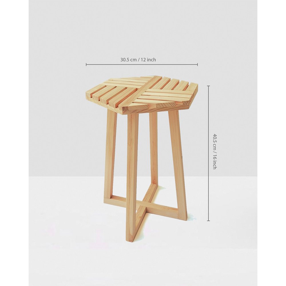 
                  
                    Beautiful Handcrafted Wooden Side Table - Kreate- Tables
                  
                