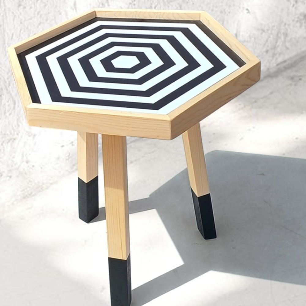 
                  
                    Beautiful Handcrafted Wooden Side Table - Kreate- Tables
                  
                