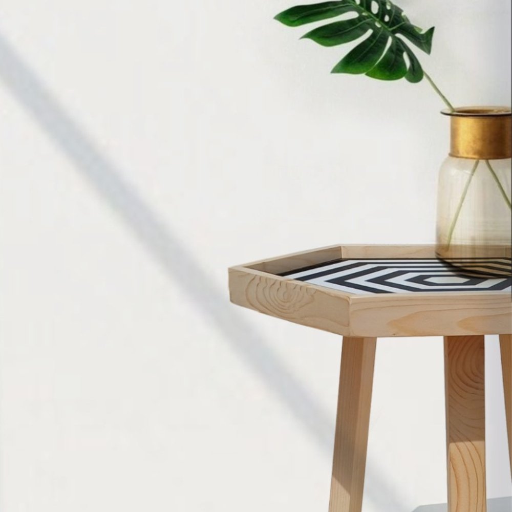 
                  
                    Beautiful Handcrafted Wooden Side Table - Kreate- Tables
                  
                