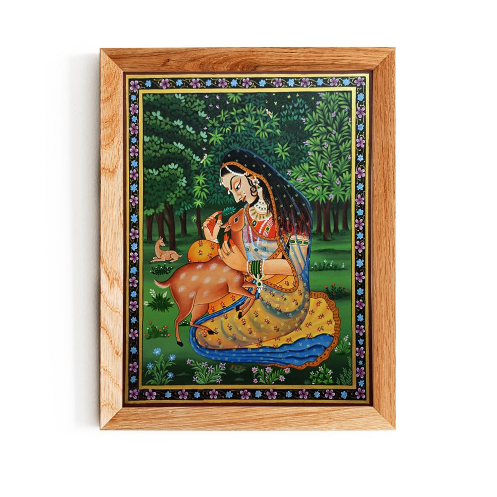 Beautiful Sakuntala Painting - Kreate- Painting