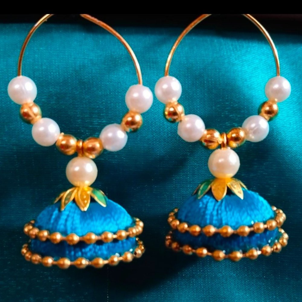 
                  
                    Beautiful Silk Thread Earrings - Kreate- Earrings
                  
                