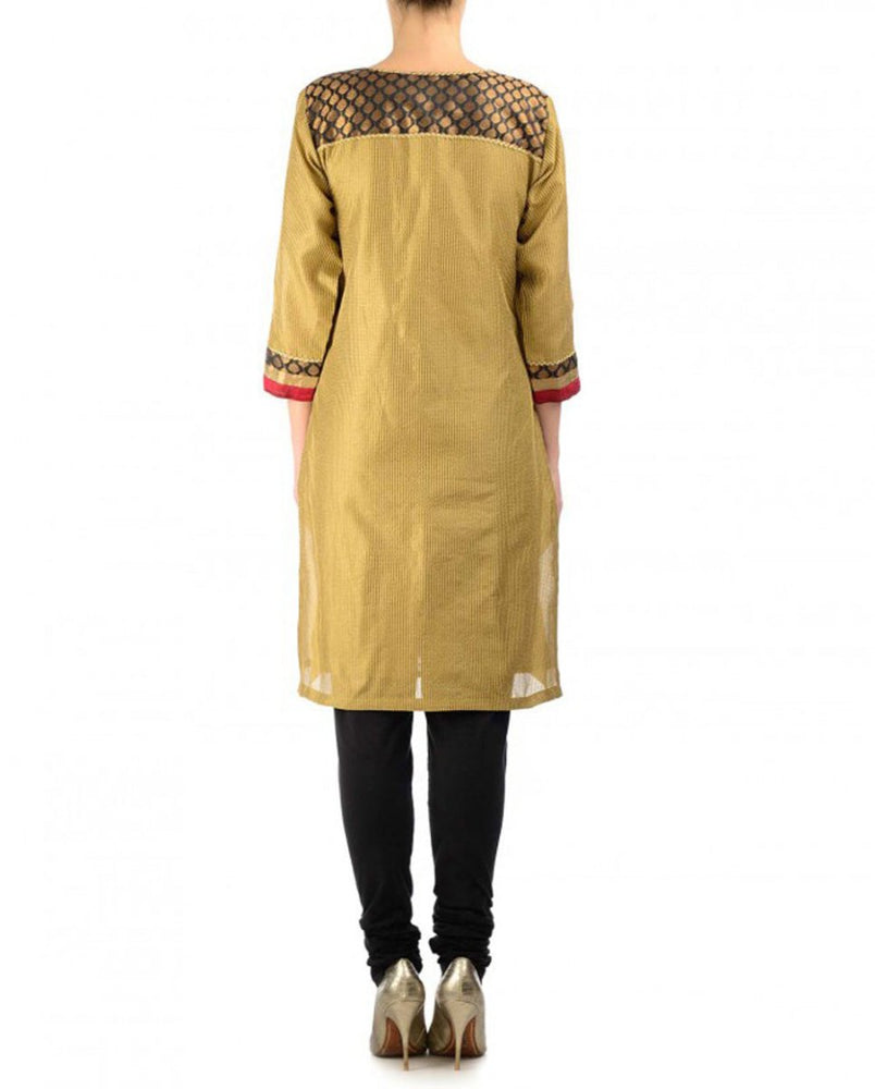 
                  
                    Beige Cotton Silk Kurta - Kreate- Kurtis & Salwar Suits
                  
                