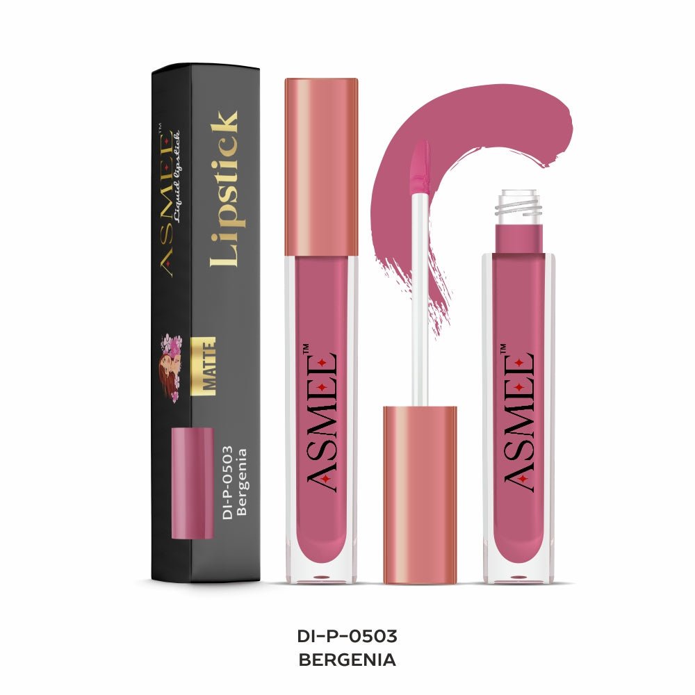 Bergenia - Asmee Liquid Matte Lipstick (4ml) - Kreate- Lips