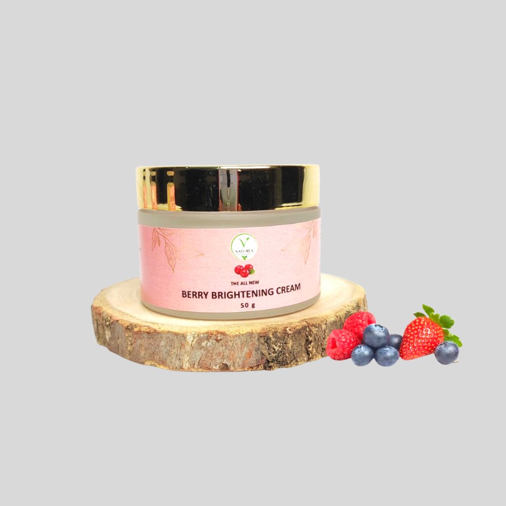 Berry Brightening Cream (50g) - Kreate- Moisturizers & Lotions