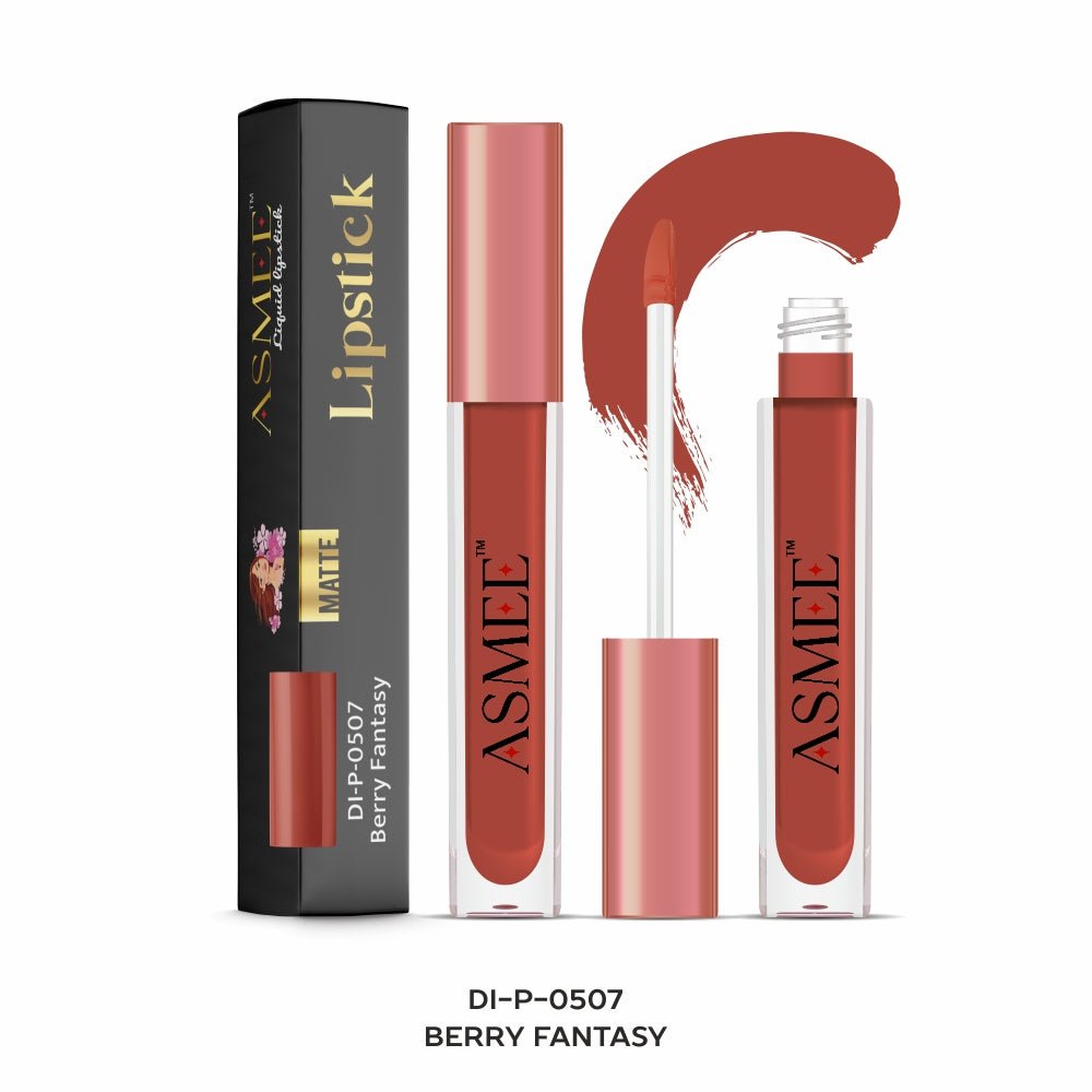 Berry Fantasy - Asmee Liquid Matte Lipstick (4ml) - Kreate- Lips