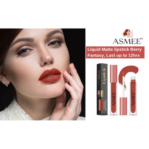 
                  
                    Berry Fantasy - Asmee Liquid Matte Lipstick (4ml) - Kreate- Lips
                  
                