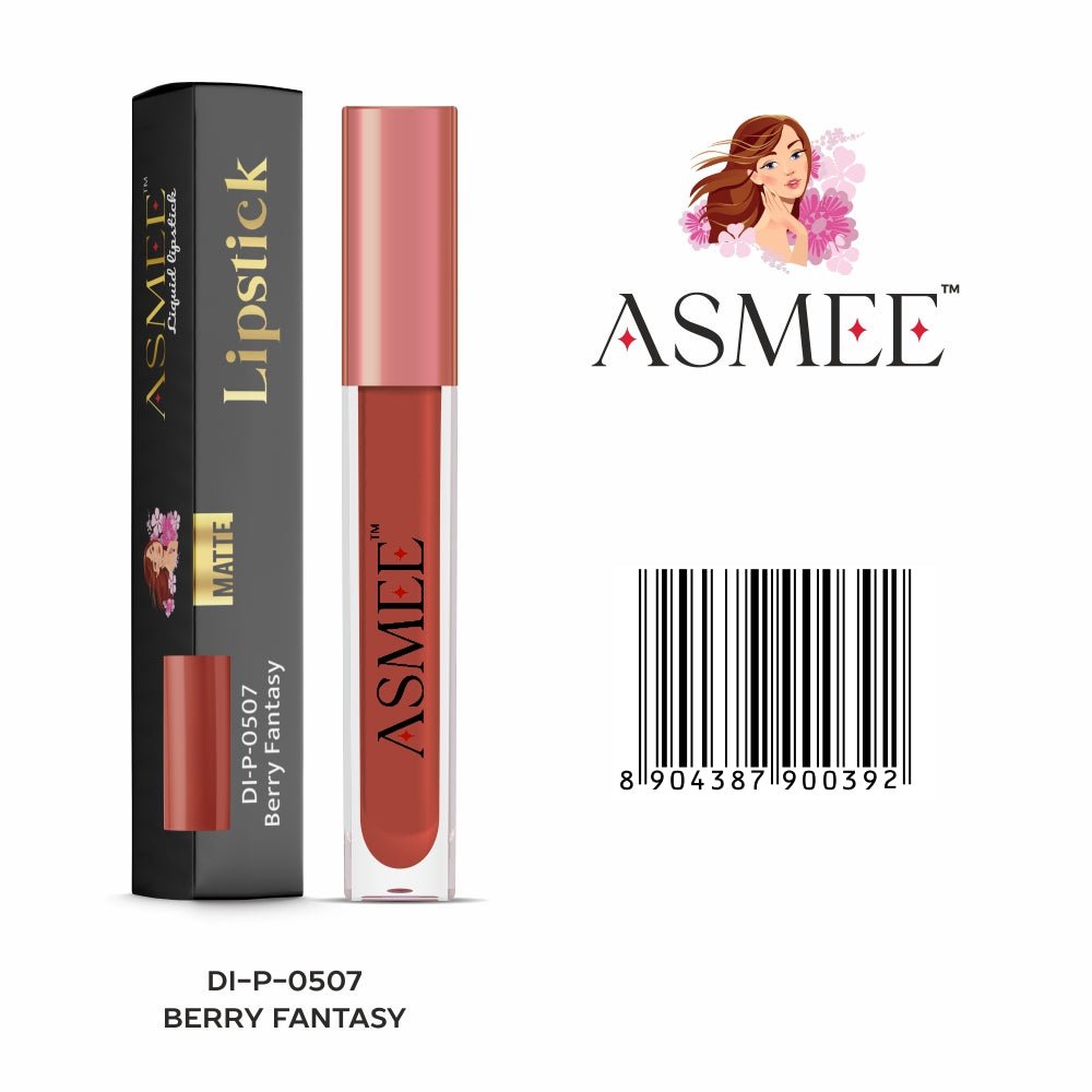 
                  
                    Berry Fantasy - Asmee Liquid Matte Lipstick (4ml) - Kreate- Lips
                  
                