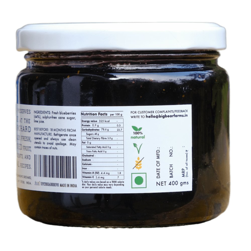 
                  
                    Big Bear Blueberry Preserve (400g) - Kreate- Ready To Eat
                  
                