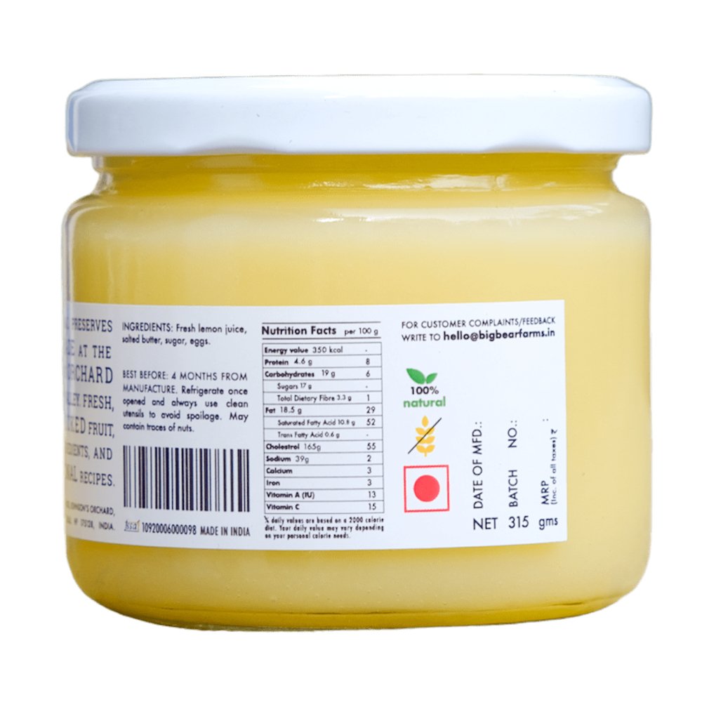 
                  
                    Big Bear Lemon Curd (315g) - Kreate- Dairy
                  
                