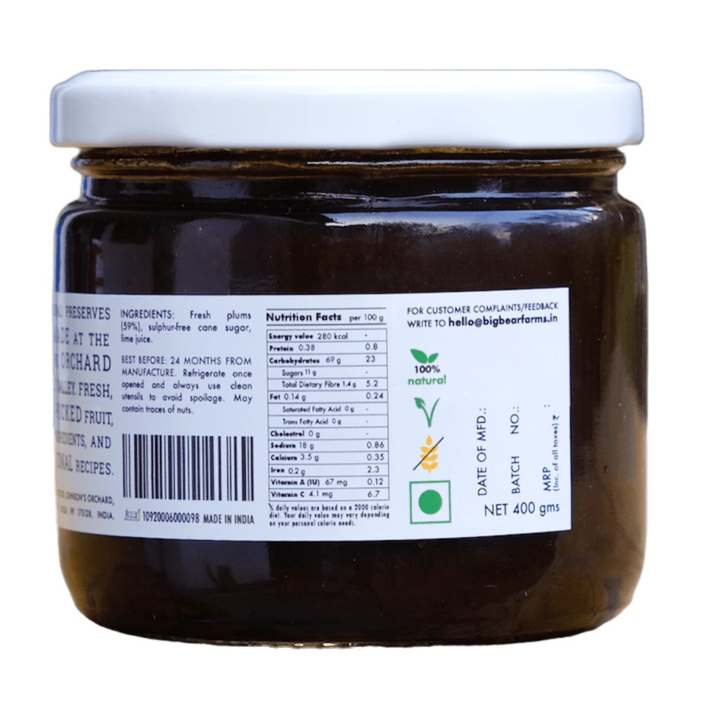 
                  
                    Big Bear Plum Jam (400g) - Kreate- Spreads
                  
                