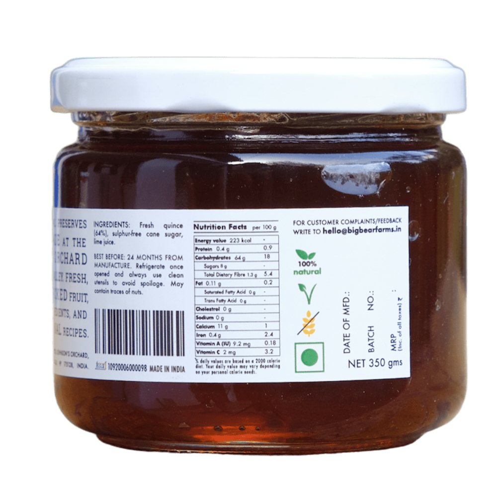 
                  
                    Big Bear Quince Jelly (350g) - Kreate- Spreads
                  
                