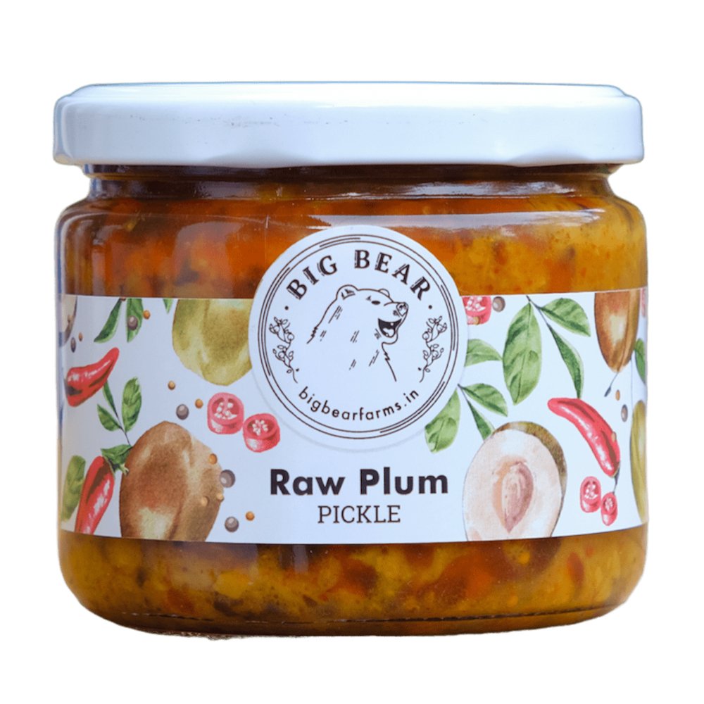 Big Bear Raw Plum Pickle (315g) - Kreate- Pickles