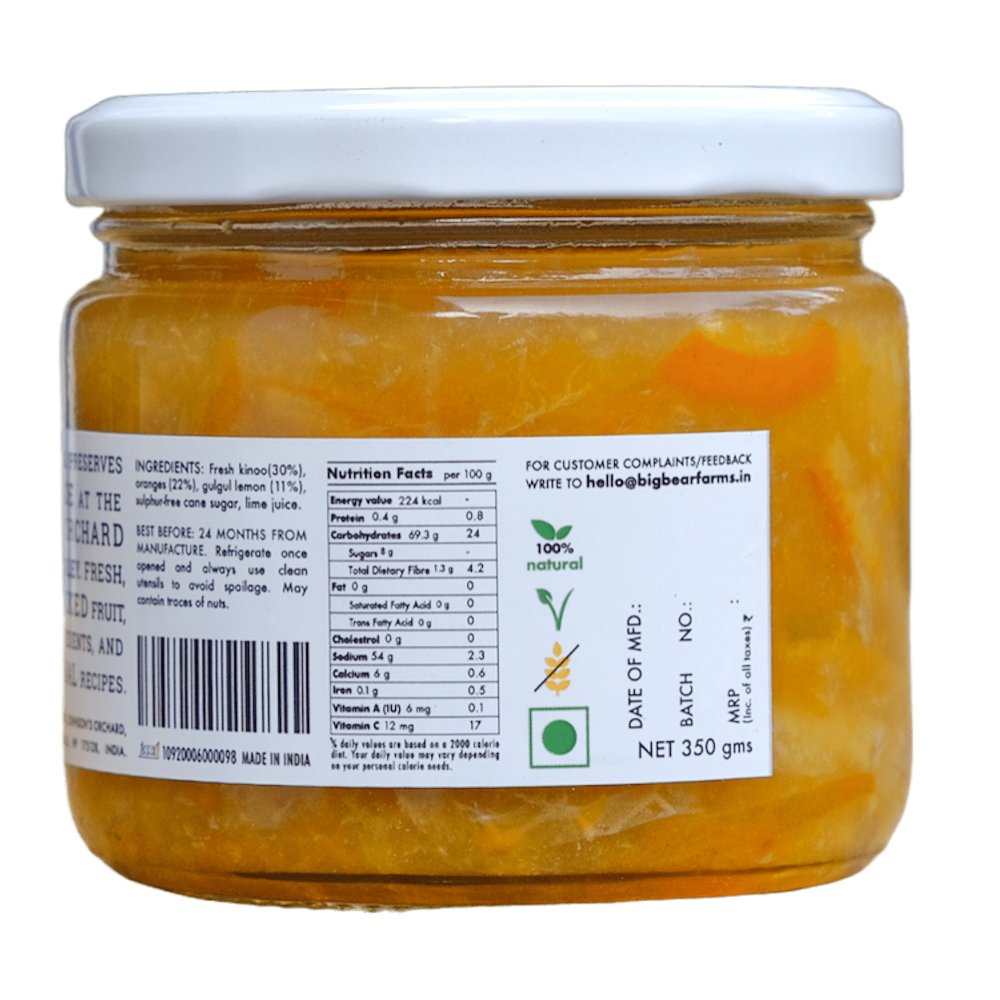 
                  
                    Big Bear Three Citrus Marmalade (350g) - Kreate- Pickles
                  
                