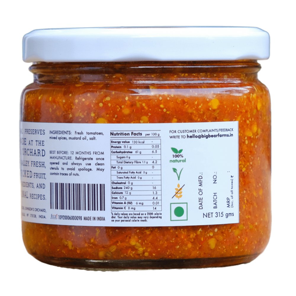 
                  
                    Big Bear Tomato Pickle (315g) - Kreate- Pickles
                  
                