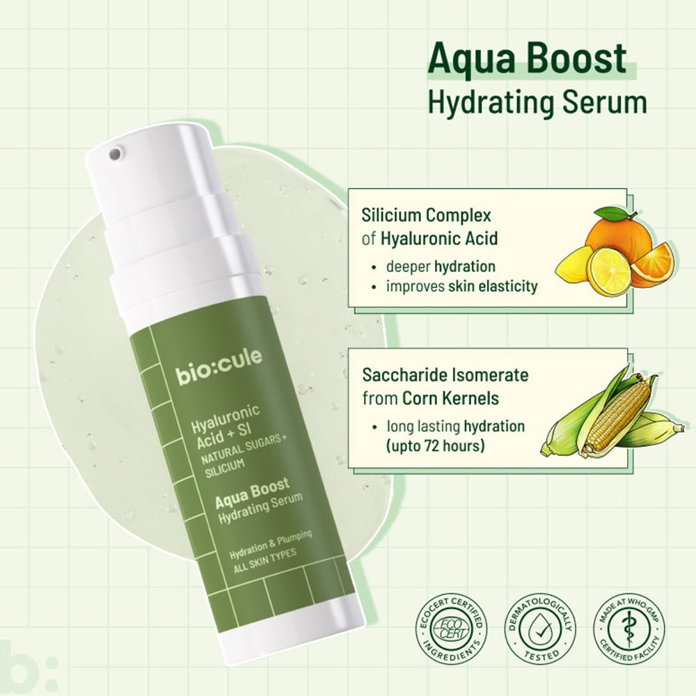 
                  
                    Biocule Aqua Boost Hydrating Serum (30ml) - Kreate- Toners & Serums
                  
                