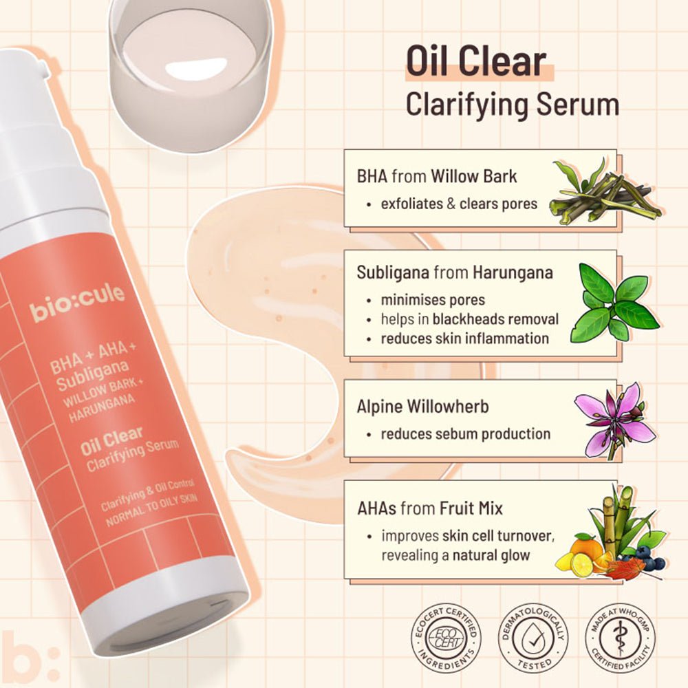 
                  
                    Biocule Oil Clear Clarifying Serum (30ml) - Kreate- Toners & Serums
                  
                