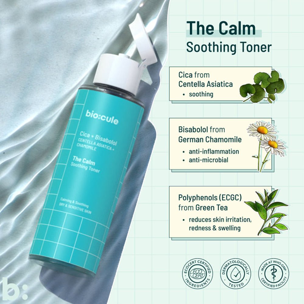 
                  
                    Biocule The Calm Soothing Toner (100ml) - Kreate- Toners & Serums
                  
                