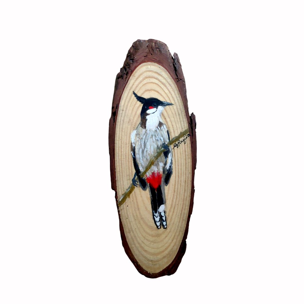 Birds of Yercaud Wood Painting - Kreate- Painting