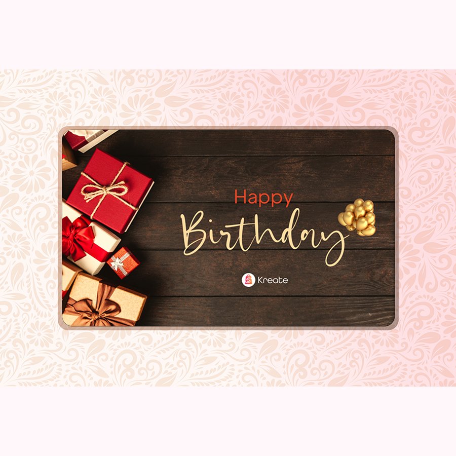 Birthday Gift Card - Kreate-