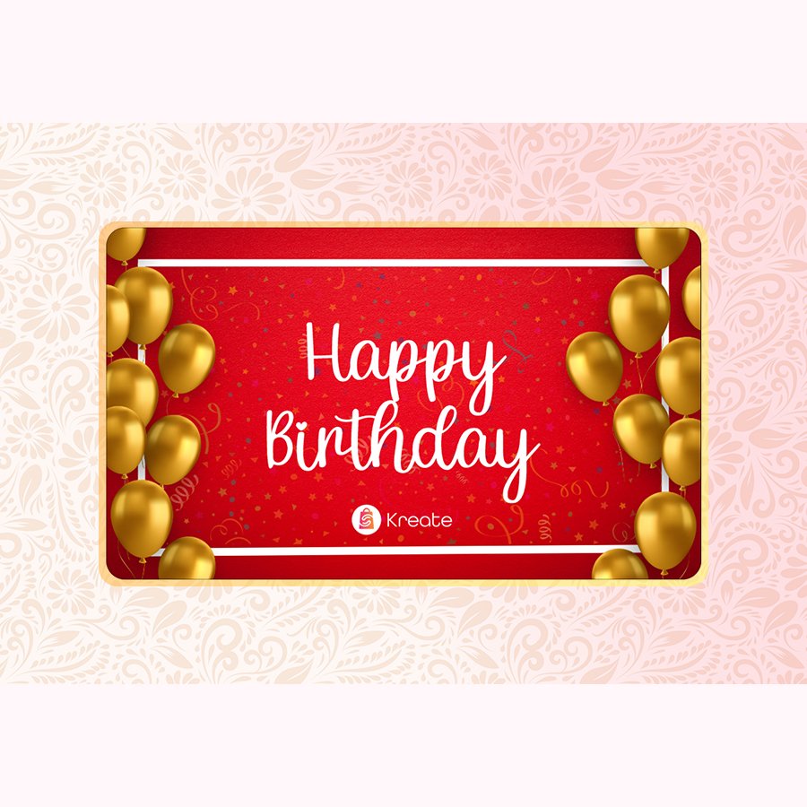 Birthday Gift Card - Kreate-