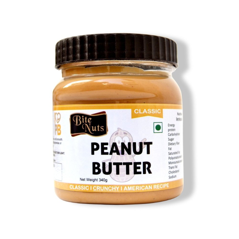 Bitenuts Classic Creamy Peanut Butter (340g) - Kreate- Spreads