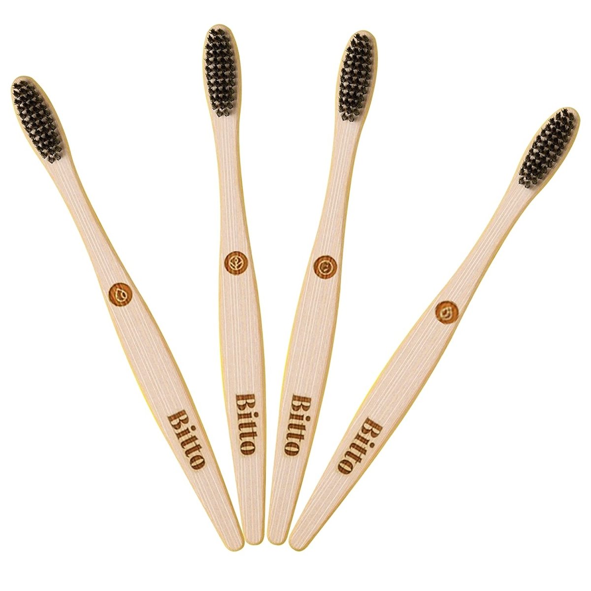 Bitto ORA Bamboo Toothbrush (Pack of 4) - Kreate- Dental Care