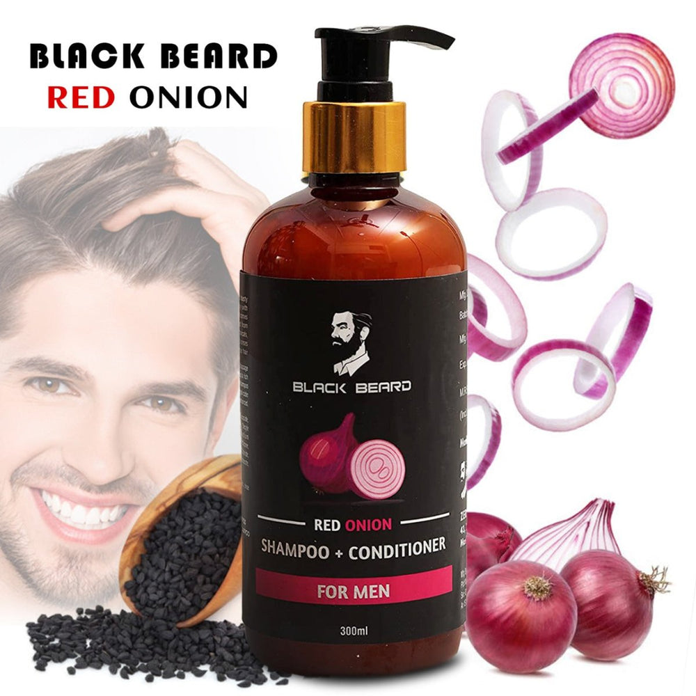 
                  
                    Black Beard Red Onion Shampoo and Conditioner (300ml) - Kreate- Shampoos
                  
                