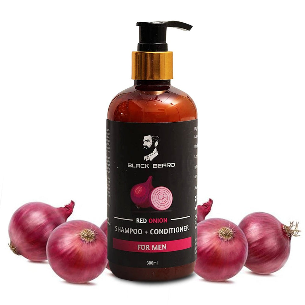 Black Beard Red Onion Shampoo and Conditioner (300ml) - Kreate- Shampoos