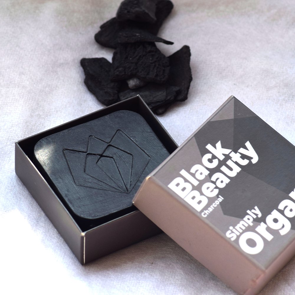 Black Beauty Charcoal Beauty Bar (100g) - Kreate- Soaps