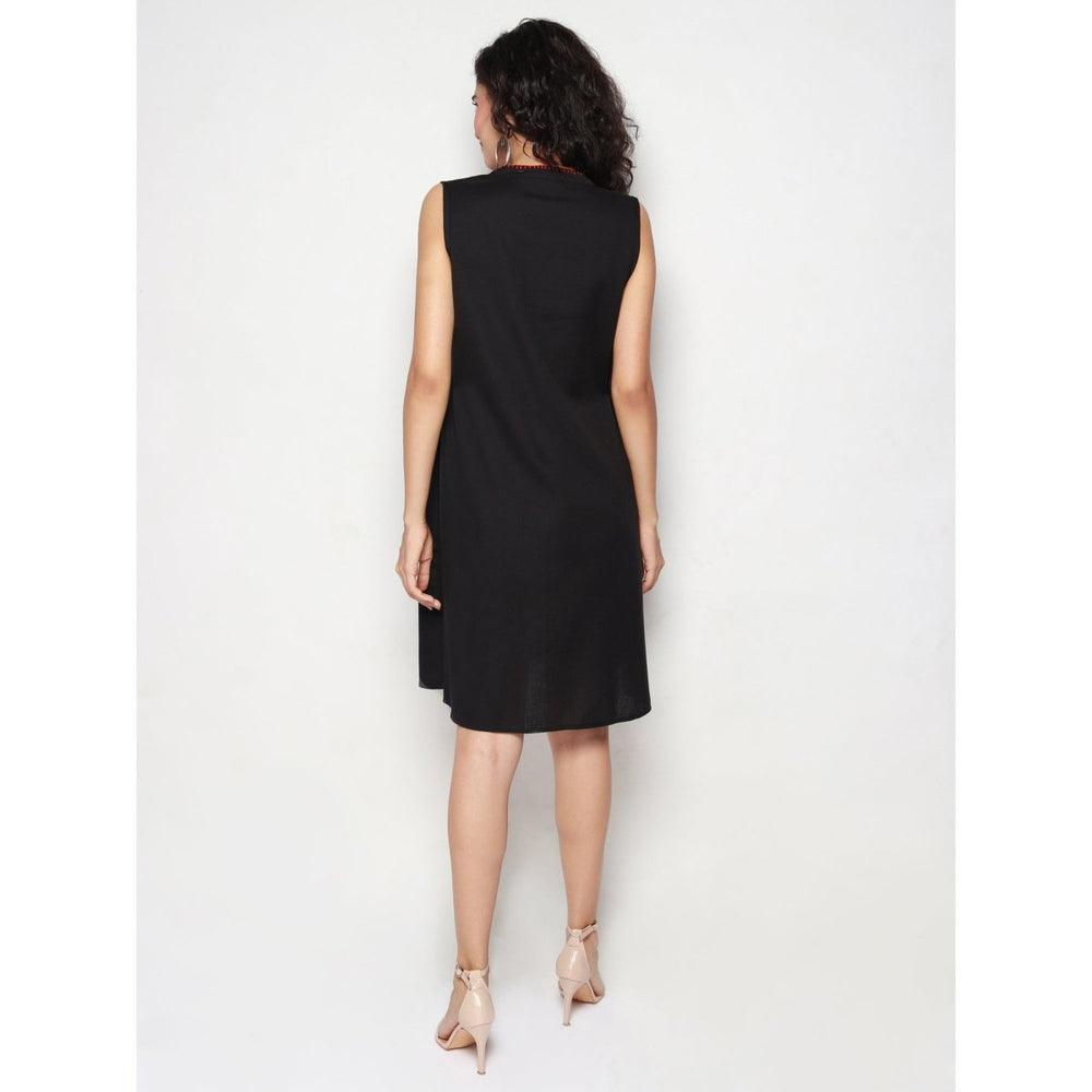 
                  
                    Black Cotton Linen Sleeveless Dress - Kreate- Dresses & jumpsuits
                  
                