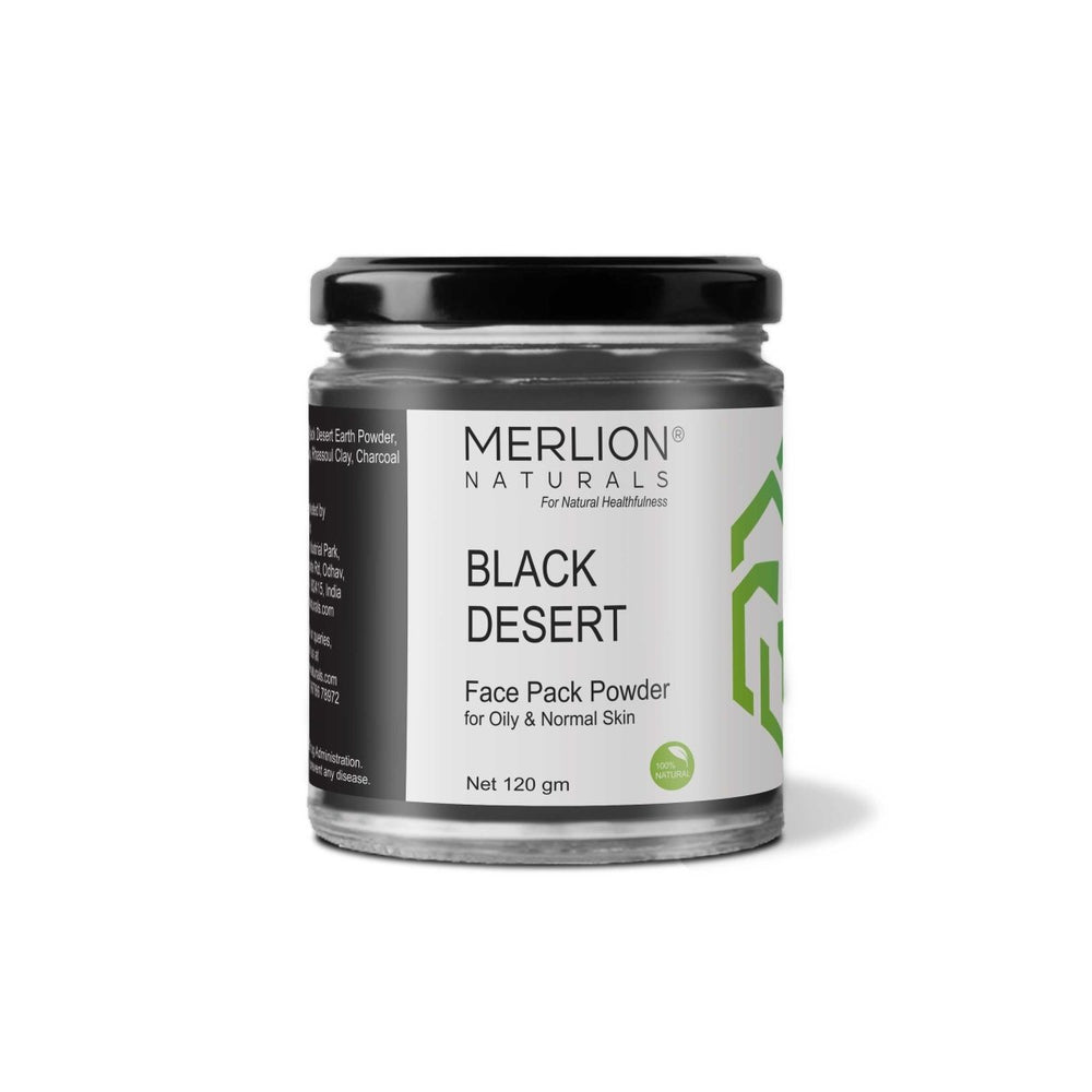 Black Desert Face Pack Powder (100g) - Kreate- Packs & Masks