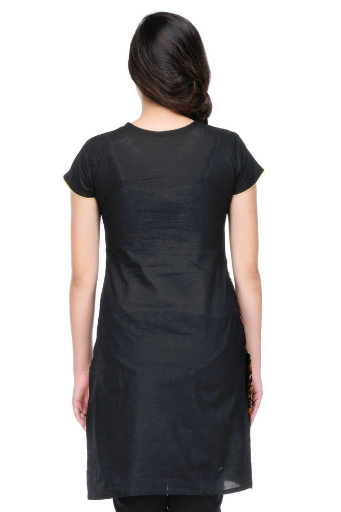 
                  
                    Black Embroidered Short Kurta - Kreate- Kurtis & Salwar Suits
                  
                