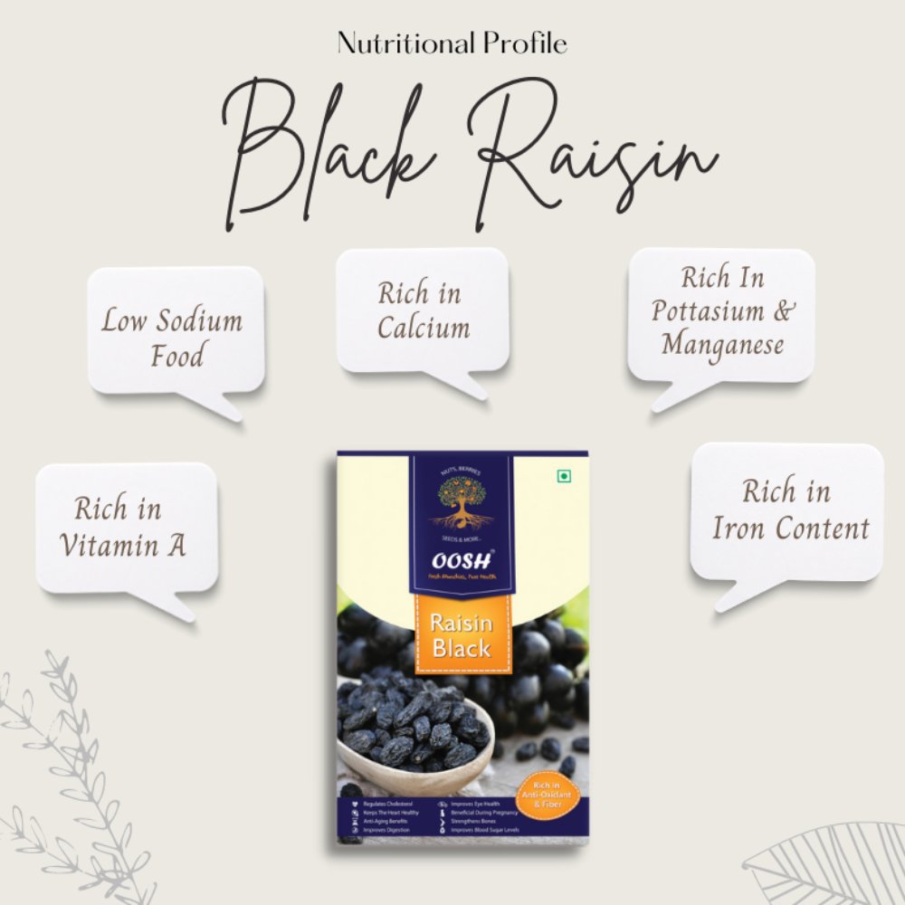 
                  
                    Black Raisin (250g) - Kreate- Dryfruits & Seeds
                  
                